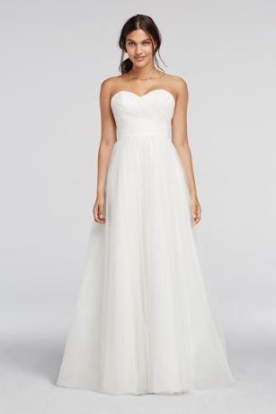 As-Is Strapless Sweetheart Tulle ...